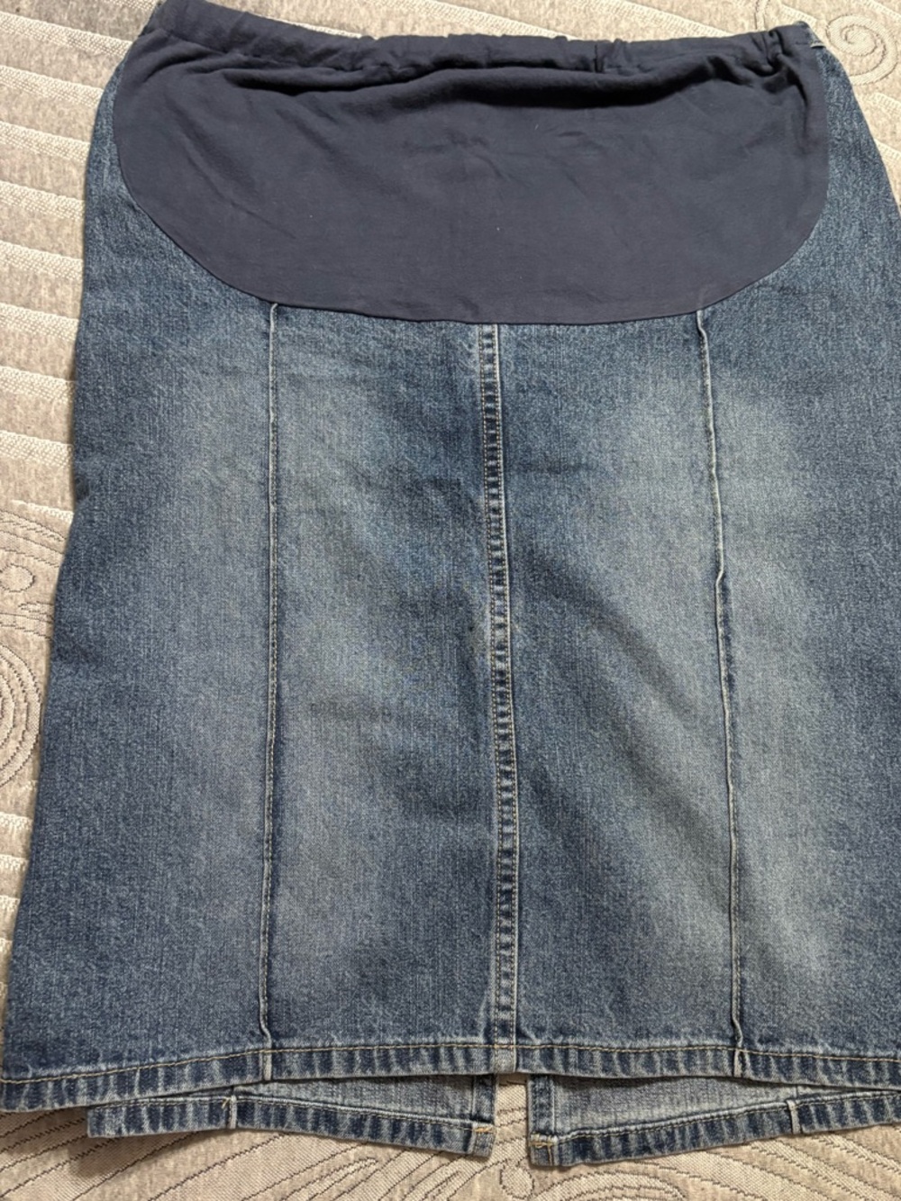 duo Maternity Denim Pencil Skirt